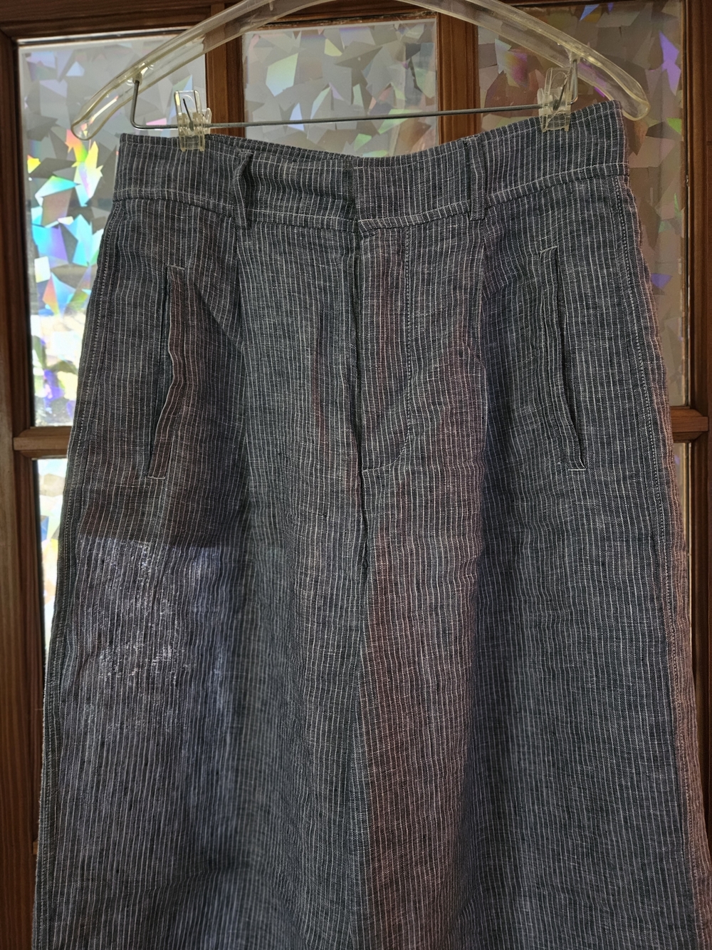 Everlane Blue Pinstripe Chinos Sz 6